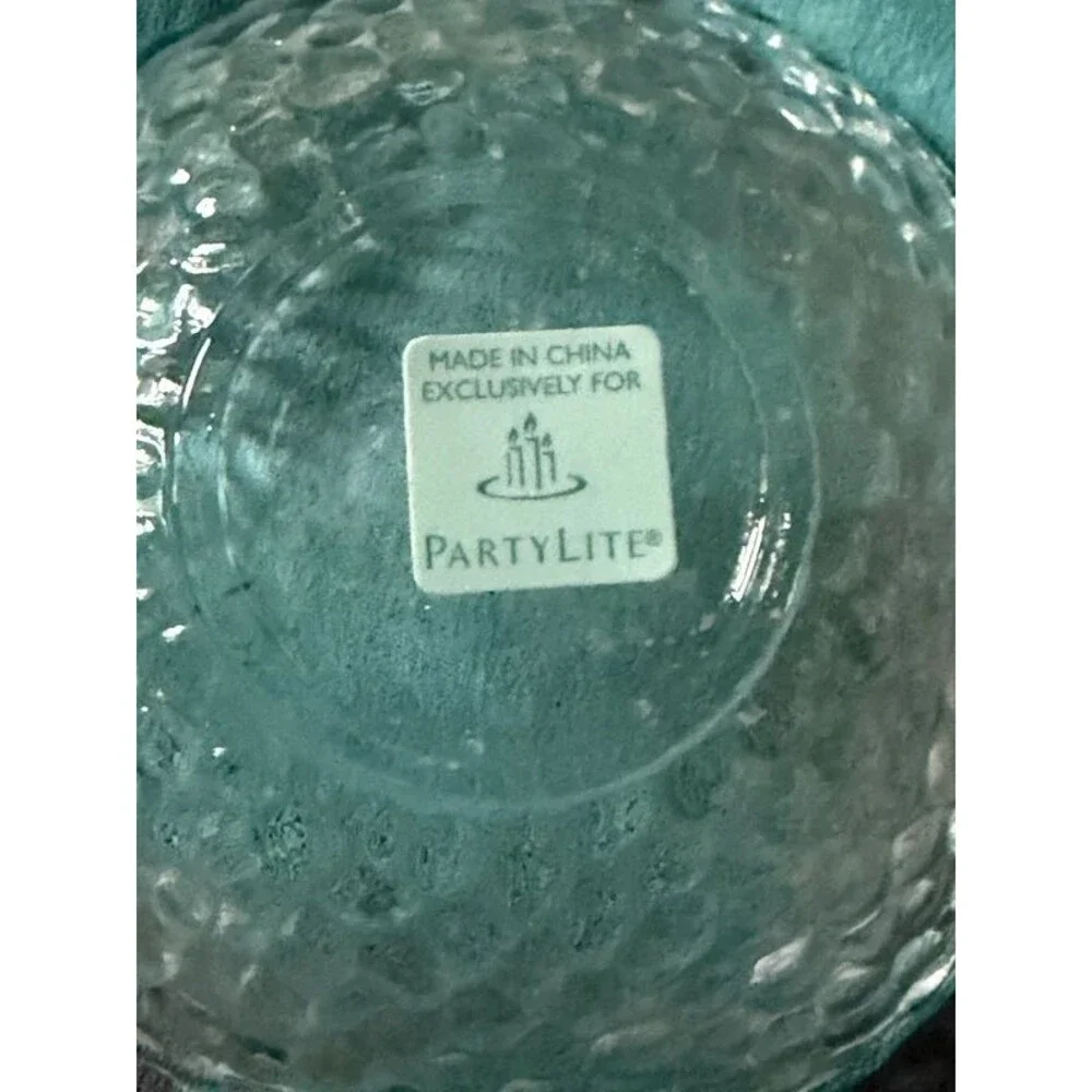 PartyLite Clarity Tealight / Mini Ball Trio P9207 Set of 3 Glass Candle Holders